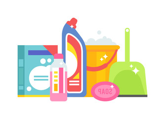 Home chemistry isolated vector illustration.