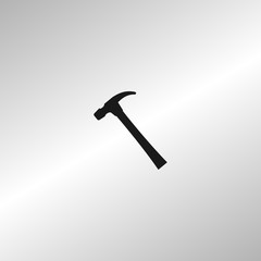 Hammer icon flat style vector icon