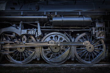 Fototapeta na wymiar Old Train wheels