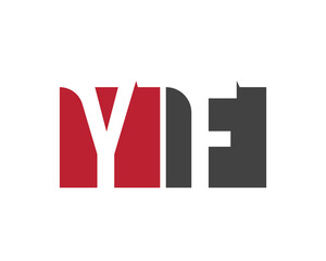 YF red square letter logo for factory, fashion, firm, foundation, federation