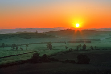 Sunrise in Tuscany