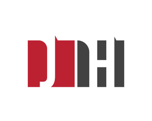 JH red square letter logo for hotel, health, house, home, hall