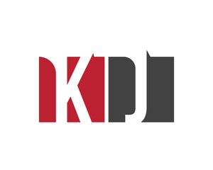 KJ red square letter logo for job, journal, justice, journey, jewelry