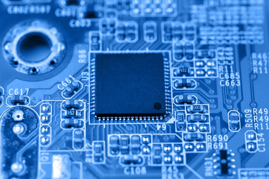 Circuit board with chip