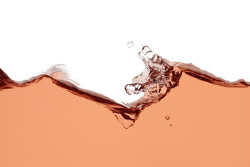 Rose wine splash - close up abstract background