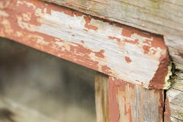 Old window frame