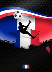 fussball plakat frankreich II