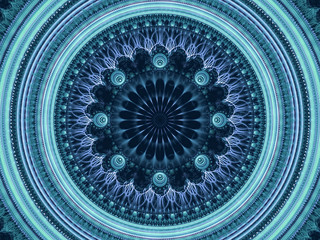 Abstract mandala flower - digitally generated image