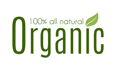 Healthy organic natural fresh logo