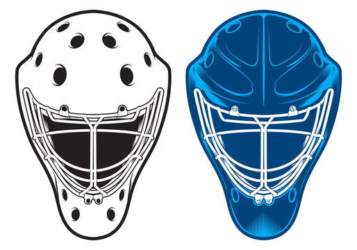 Hockey Mask Stock Illustration - Download Image Now - Face Guard