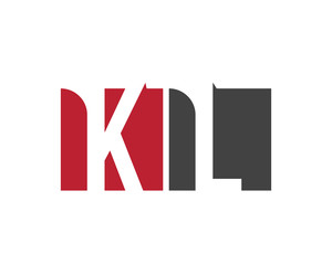 KL red square letter logo for  landscape, law, leadership, learning, legal