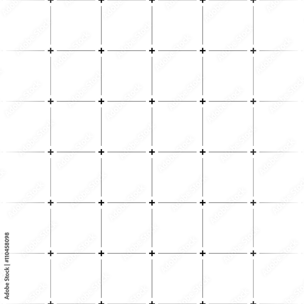 Aufkleber Abstract grid, mesh pattern with plus symbols.