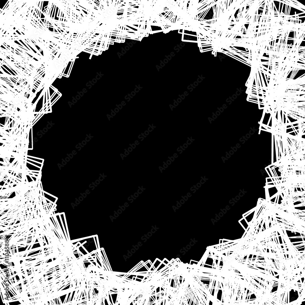Aufkleber random scattered shapes. can be used as a frame or background fo