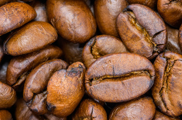 Roasted coffee beans