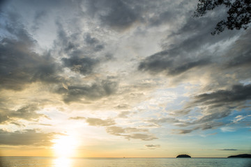 Obraz premium sunset on the sea