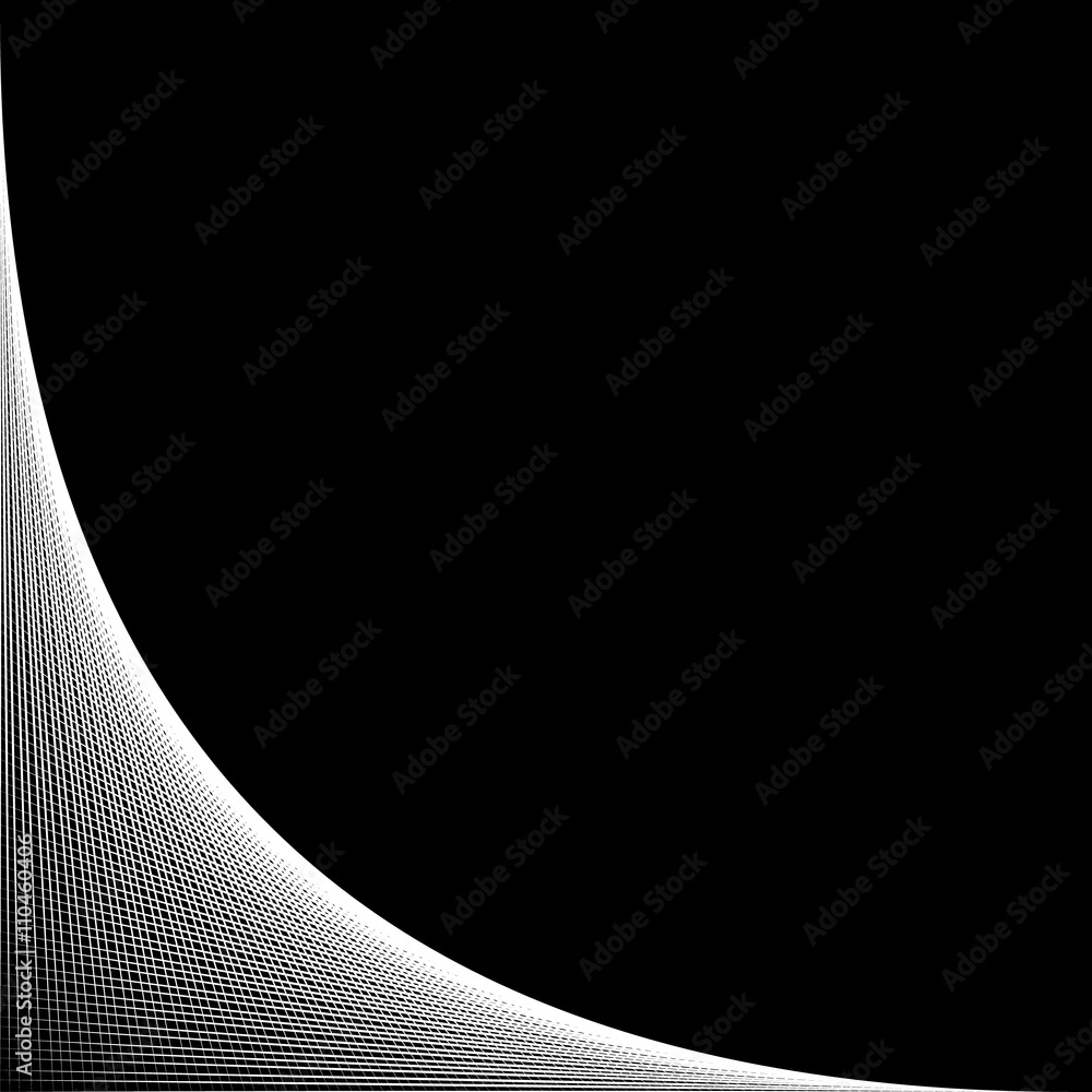 Poster mesh, grid spreading from corner. fine texture of intersecting l
