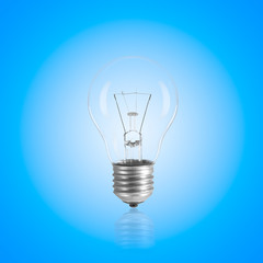 Light bulb with glowing.