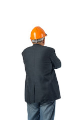 Engineers and orange helmet