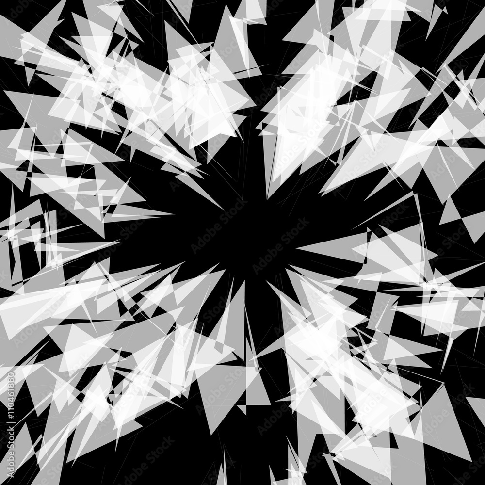 Poster abstract rough, shattered texture. edgy, angular pattern. pointy