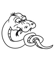 knot knotted snake funny comic cartoon