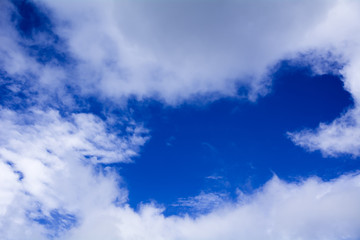 Obraz premium 青い空と雲