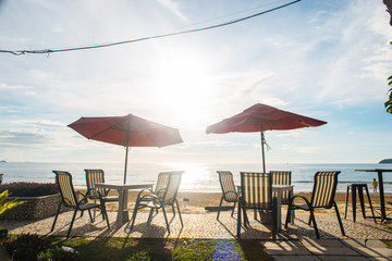 rest point by the beach