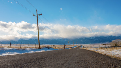 Long road to the Sangre De Cristo mountains