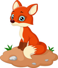 Fox cartoon illustration