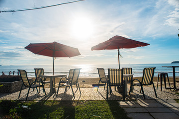 rest point by the beach