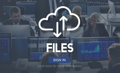 Files Documents Digital Assets Online Website Concept