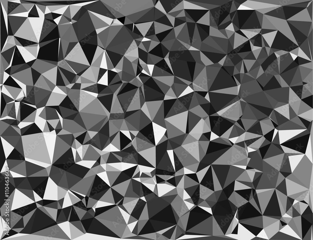 Poster Tessellating random triangles pattern, background fitting space