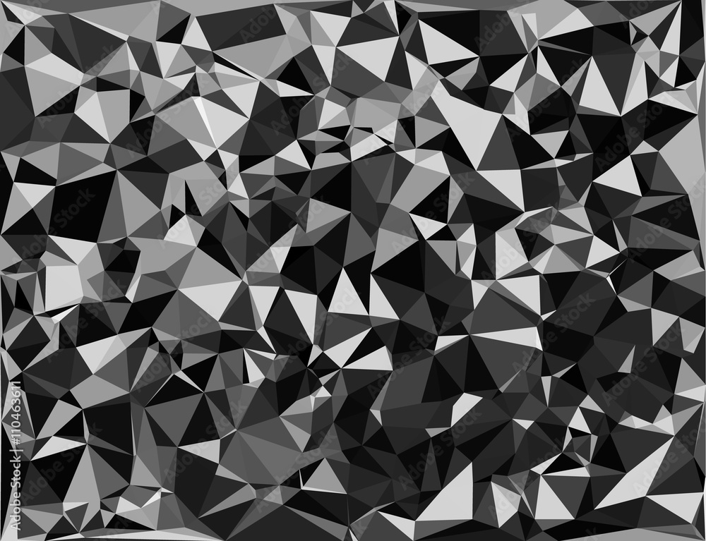 Poster Tessellating random triangles pattern, background fitting space