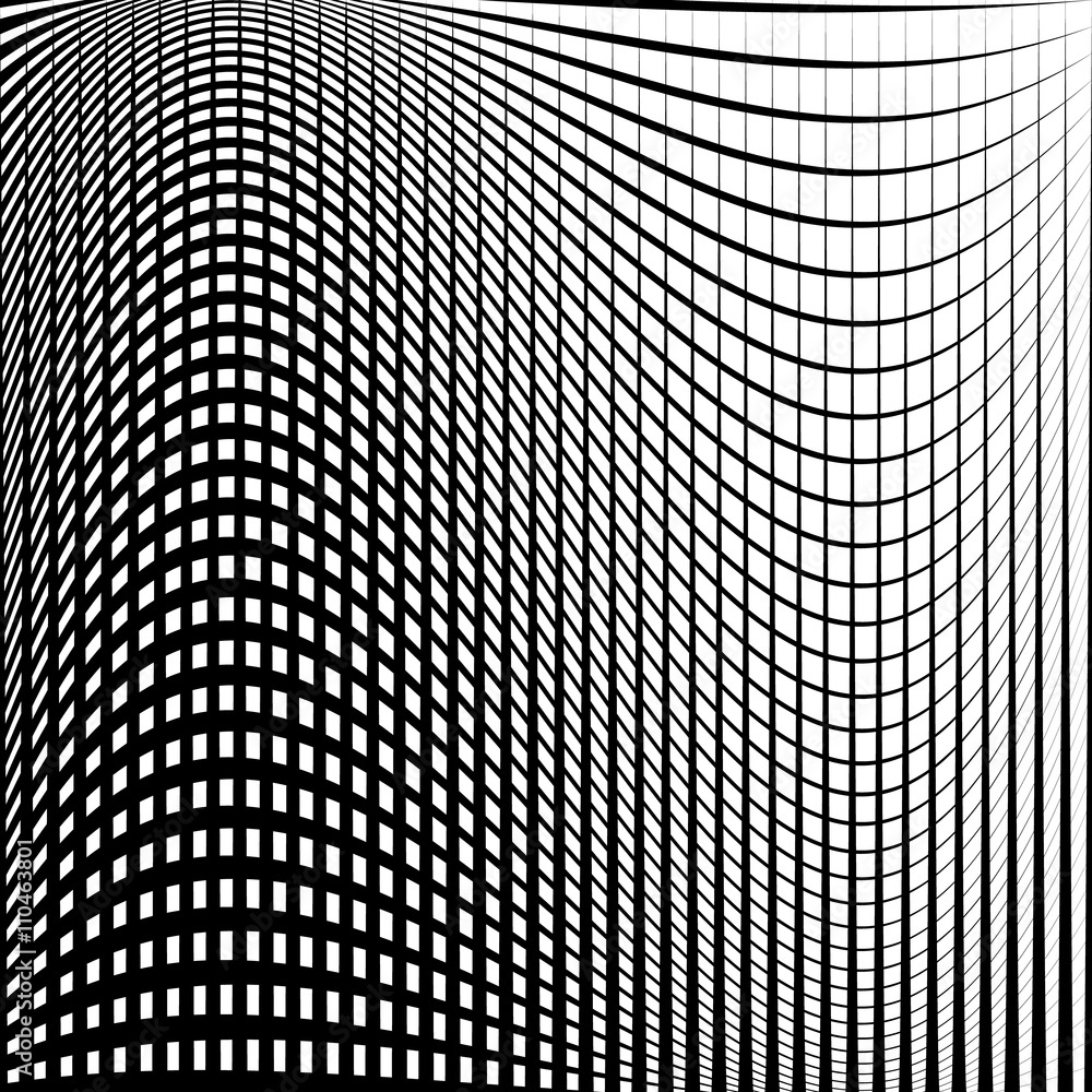 Leinwandbilder distorted abstract grid, mesh background, intersecting lines