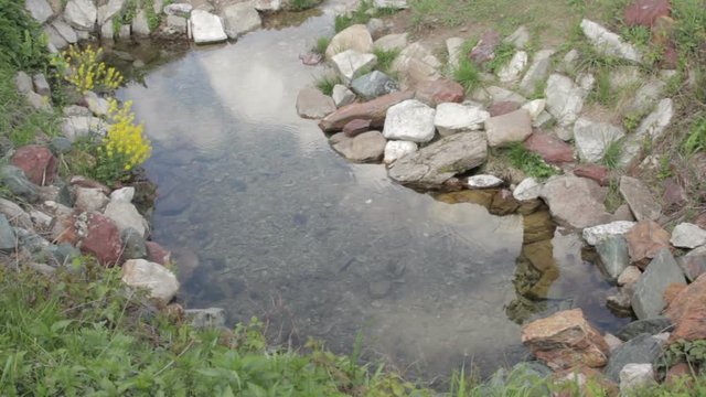 Beautiful source of water in the park