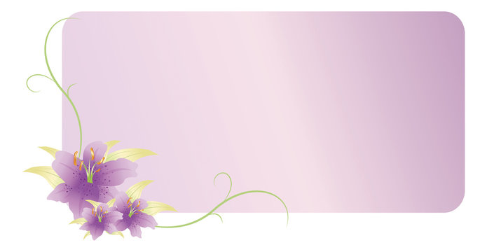 floral pattern greeting card illustration