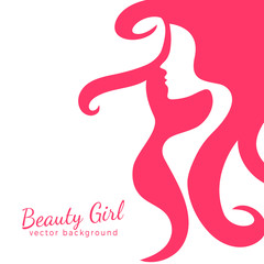 Woman's face silhouette