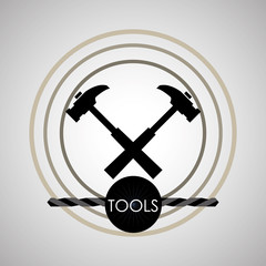 Tool  design. circle icon. flat illustration , editable vector