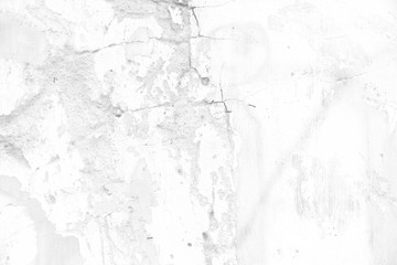 Fototapeta premium Old white crack concrete wall