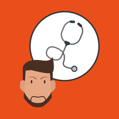 Doctor design. Medical care concept. Health care sign