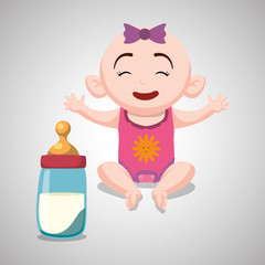 Baby shower design. invitation design.  isolated illustration