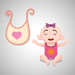 Baby shower design. invitation design.  isolated illustration