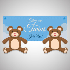 Baby shower design. invitation design.  isolated illustration