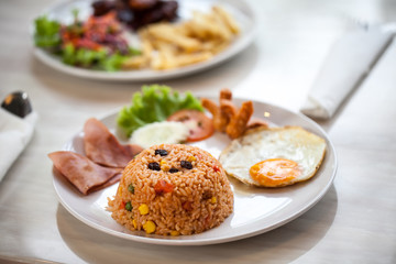 Fried rice with egg