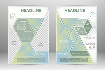 Vector flyer template design
