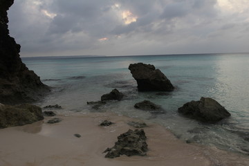 Fototapeta na wymiar Sunayama beach. Stones-1