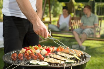 Close-up of barbecue