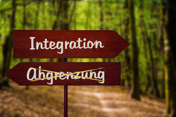 Schild 104 - Integration