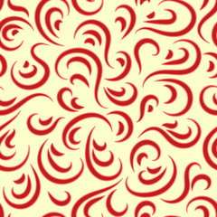 Abstract seamless pattern. Background from curls ornament. Fashionable style. Graphic style for wallpaper, wrapping, fabric, background design, apparel, other print production. Effect velvet. Vector