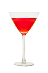 vibrant red martini