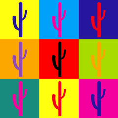 Cactus simple icon